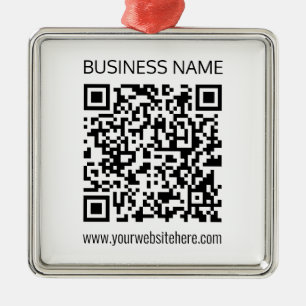 Ornement Carré Argenté Créez un code QR professionnel instantanément avec