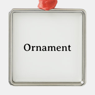 Ornement Carré Argenté Créez Votre Propre Carré Premium Simple Personnali
