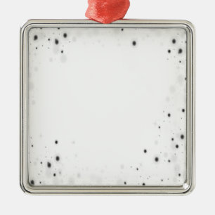 Ornement Carré Argenté Créez votre propre personnalisation personnalisée
