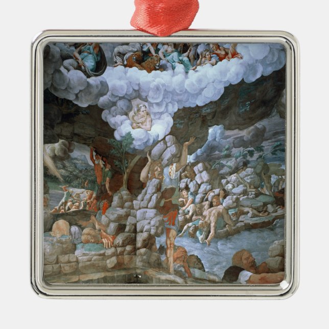 Ornement Carré Argenté Dei Giganti (fresque) de Sala (voyez également (Devant)