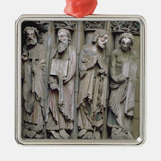 Ornement Carré Argenté Détail du portique (Devant)