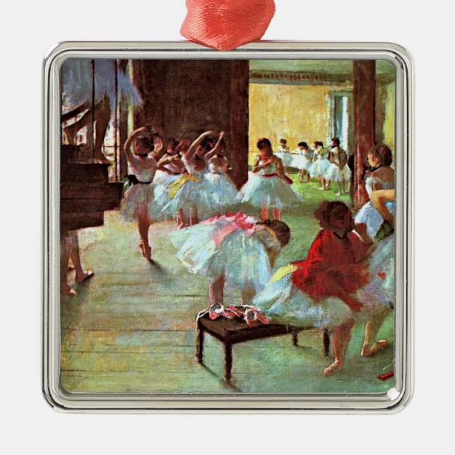 Ornement Carré Argenté Diplôme - École de ballet (Devant)
