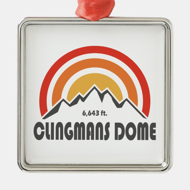 Ornement Carré Argenté Dôme Clingmans (Devant)