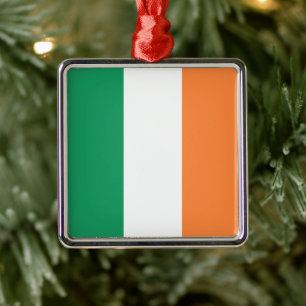 Ornement Carré Argenté Drapeau national de l'Irlande, Norme irlandaise, B