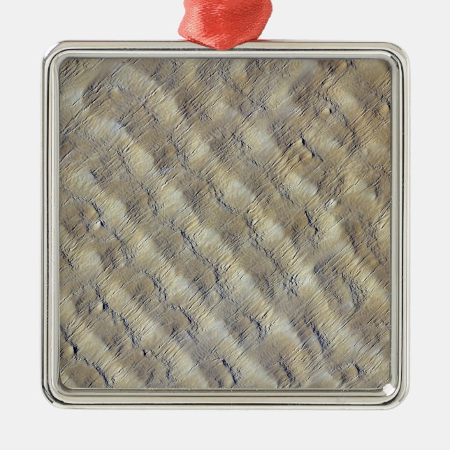 Ornement Carré Argenté Dunes de sable dans l'erg Fachi-Bilma (Devant)