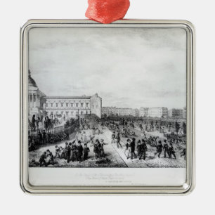 Ornement Carré Argenté École de centre d'enseignement supérieur, Londre