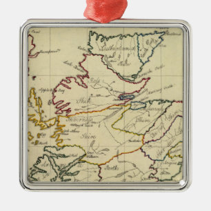 Ornement Carré Argenté Écosse 11