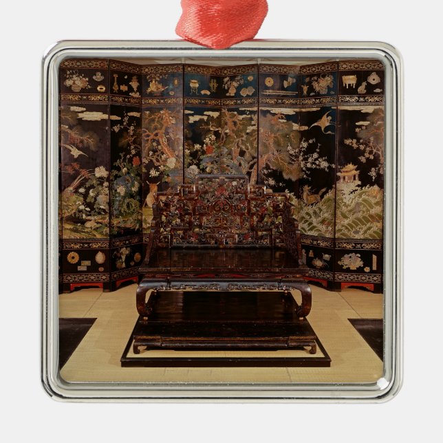 Ornement Carré Argenté Écran (Devant)