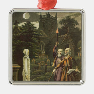 Ornement Carré Argenté Edouard Kelly