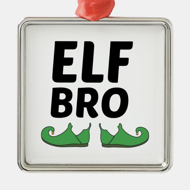 ORNEMENT CARRÉ ARGENTÉ ELF BRO (Devant)