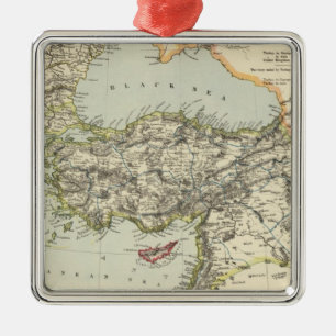 Ornement Carré Argenté Empire turc, Grèce, Roumanie