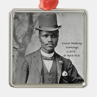 Ornement Carré Argenté Enoch Mankayi Sontonga