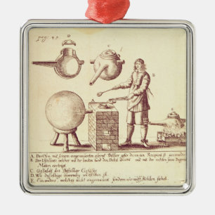 Ornement Carré Argenté Équipement de distillation