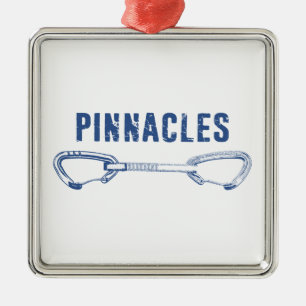 Ornement Carré Argenté Escalade de parc national des Pinnacles