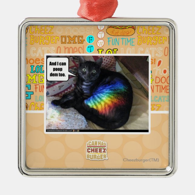 Ornement Carré Argenté Et je peux DEM de dunette aussi (Devant)