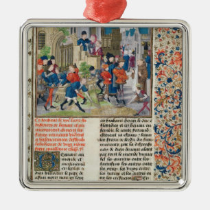 Ornement Carré Argenté Établir les bases du monastère