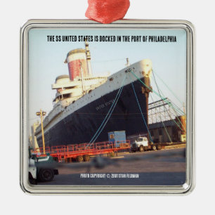 Ornement Carré Argenté États-Unis