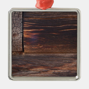 Ornement Carré Argenté États-Unis, Saumon, Idaho, Cabine du journal