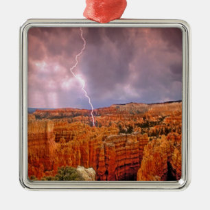 Ornement Carré Argenté États-Unis, Utah, Parc national de Bryce Canyon.