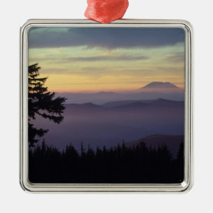 Ornement Carré Argenté États-Unis, Washington. Le mont Sainte-Hélène