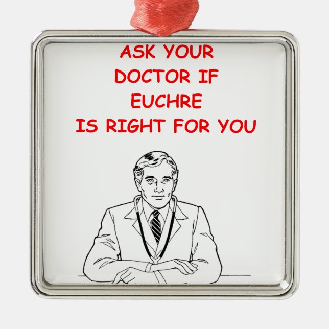 ORNEMENT CARRÉ ARGENTÉ EUCHRE (Devant)