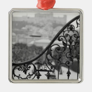 Ornement Carré Argenté Europe, Autriche, Salzbourg. Vue sur la Vieille Vi