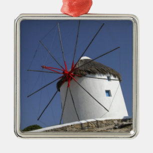 Ornement Carré Argenté Europe, Grèce, Mykonos.3