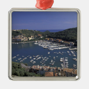 Ornement Carré Argenté Europe, Italie, Toscane, Porto Ercole, Vue de
