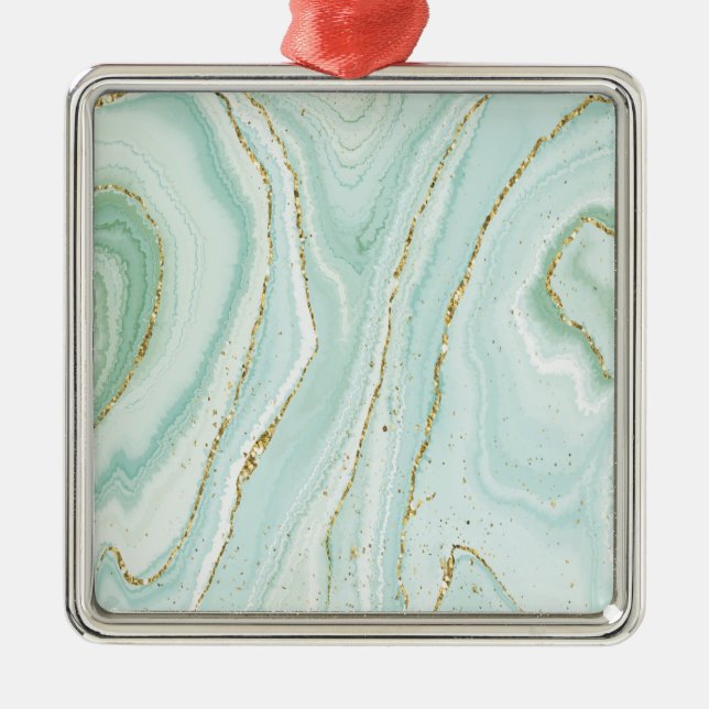 Ornement Carré Argenté extraordinaire (Devant)