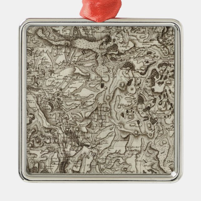 Ornement Carré Argenté Farine de saint (Devant)