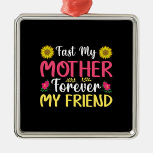 Ornement Carré Argenté Fast My Mother Forever Mon Ami