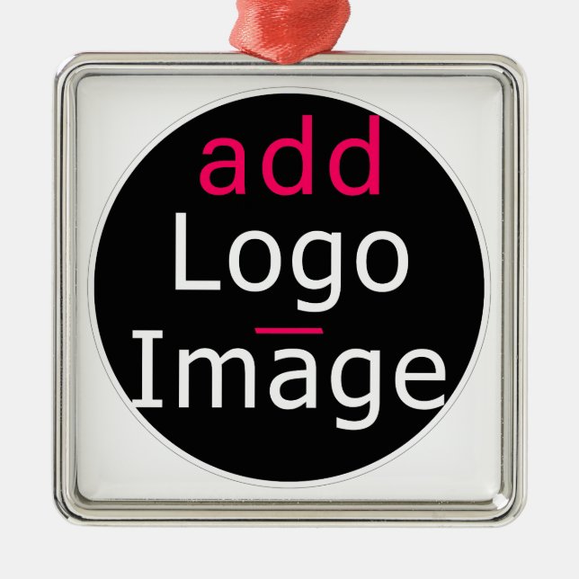 Ornement Carré Argenté Festive professionnelle tendance (Devant)