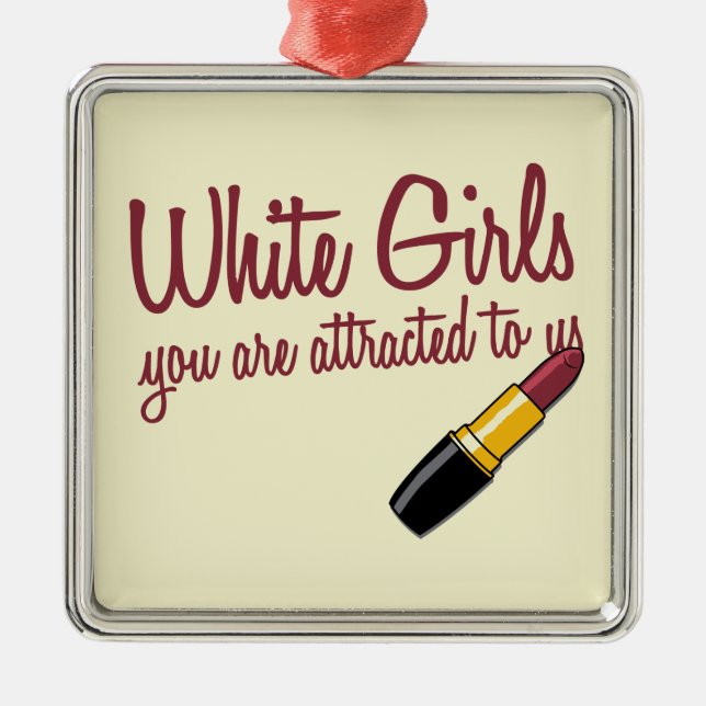 Ornement Carré Argenté Filles blanches (Devant)