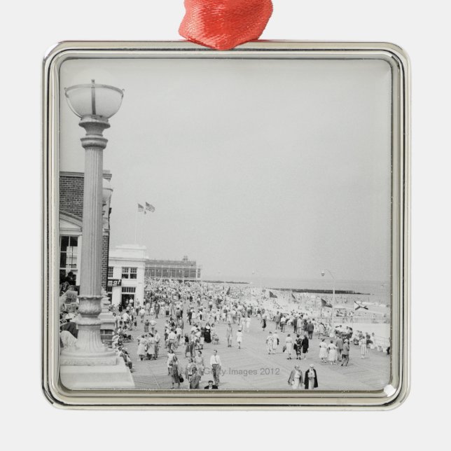 Ornement Carré Argenté Foules 2 (Devant)