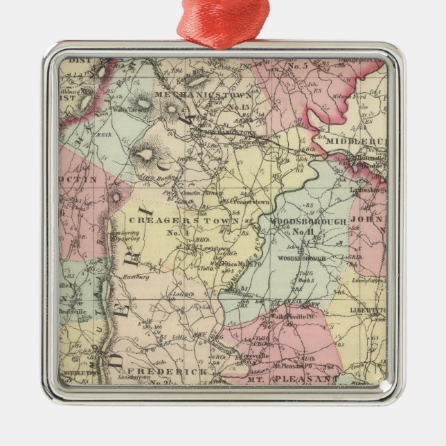 Ornement Carré Argenté Frederick (Devant)