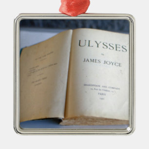 Ornement Carré Argenté Frontispice de "Ulysse" par James Joyce