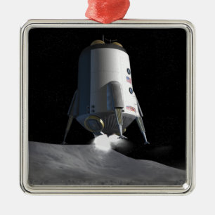 Ornement Carré Argenté Futures missions d'exploration spatiale 12