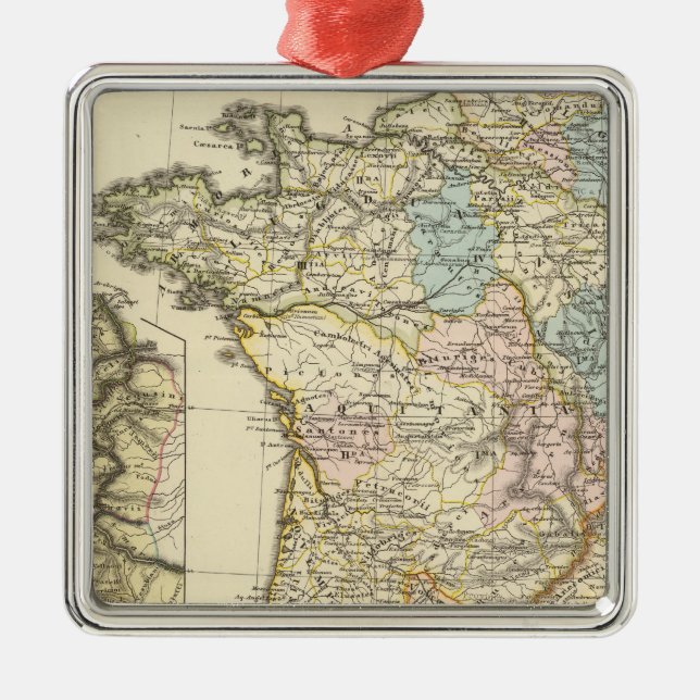 Ornement Carré Argenté Gallia (Devant)