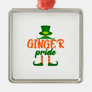 Ornement Carré Argenté Ginger Pride