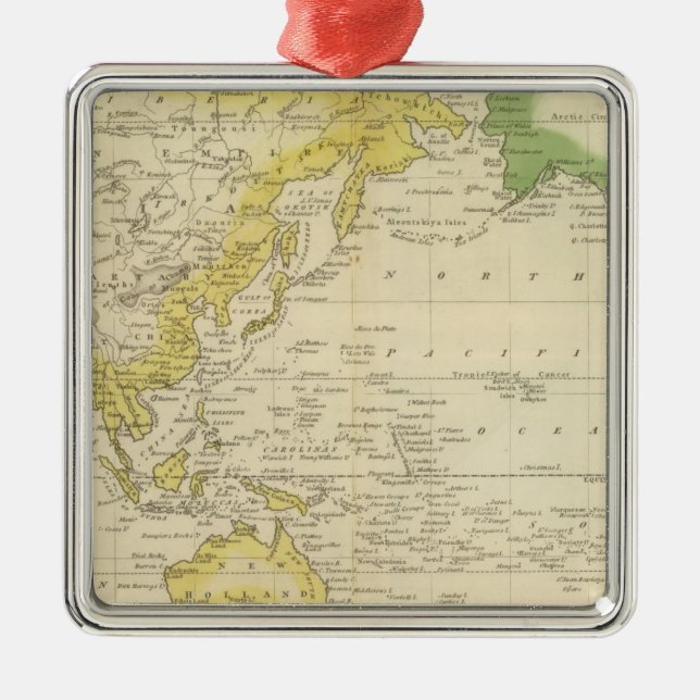 Ornement Carré Argenté Graphique 2 de Mercator (Devant)