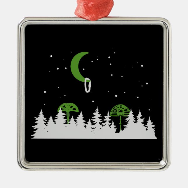 Ornement Carré Argenté Grimpez À L'Extérieur Des Camions Camalot (Devant)