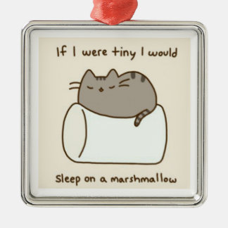 Ornement Carré Argenté guimauve