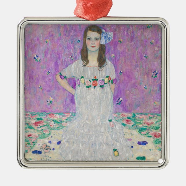 Ornement Carré Argenté Gustav Klimt - Mada Primavesi (Devant)