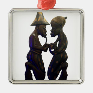 Ornement Carré Argenté Hakuna Matata S'amuser Old School est le meilleur