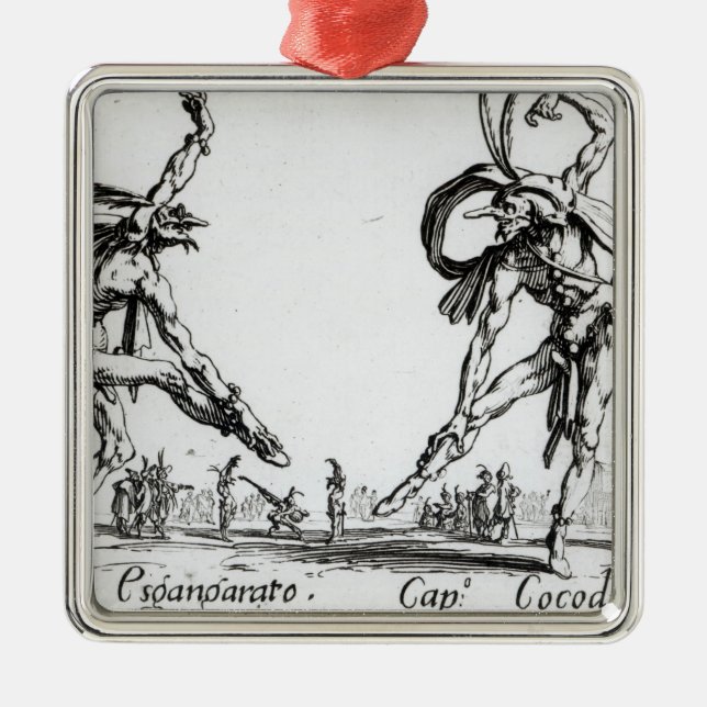 Ornement Carré Argenté I Balli de Spessanei, ou Le Grande Chasse (Devant)