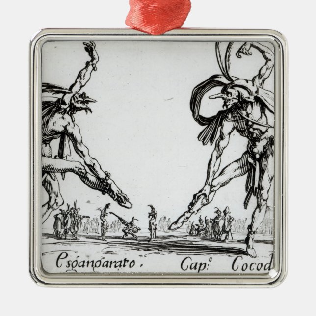 Ornement Carré Argenté I Balli de Spessanei, ou Le Grande Chasse (Devant)