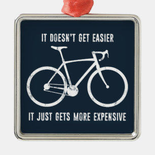 Ornement Carré Argenté Il ne devient pas plus facile il devient juste plu