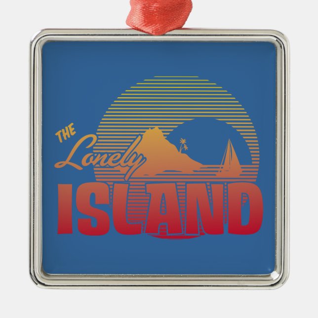 Ornement Carré Argenté Île de Dookie - couleur (Devant)