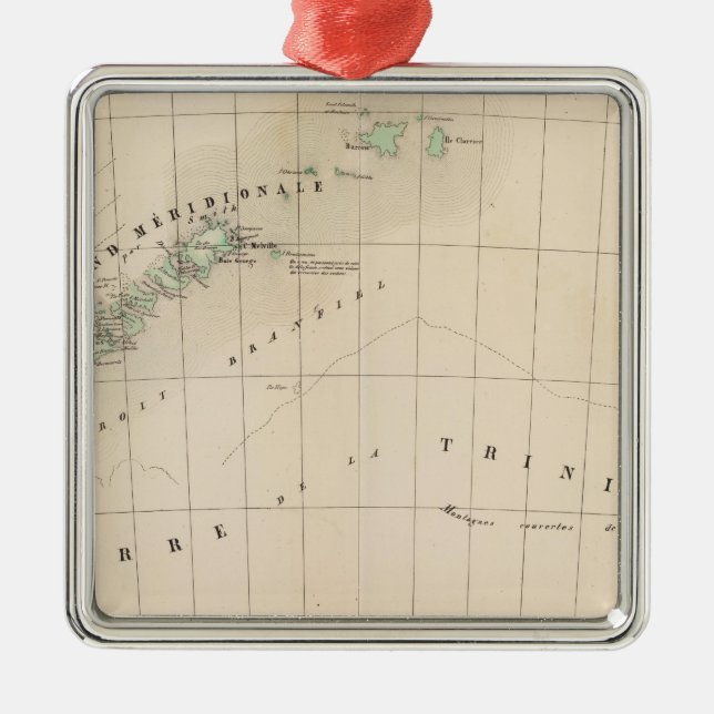 Ornement Carré Argenté Îles Shetland 43 (Devant)