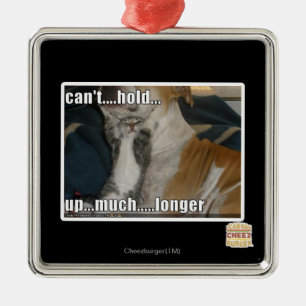 Ornement Carré Argenté Impossible de tenir plus longtemps